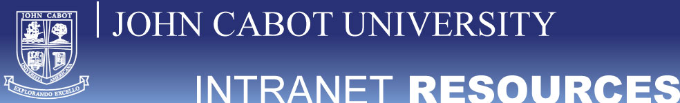 John Cabot University - Intranet Resources